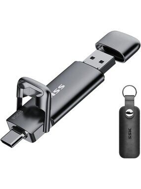 512GB USB C Flash Drive - 550MB/s High-Speed Dual USB C+A Memory Stick